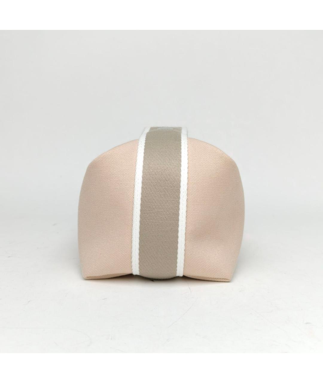 HERMES Бежевая косметичка, фото 5