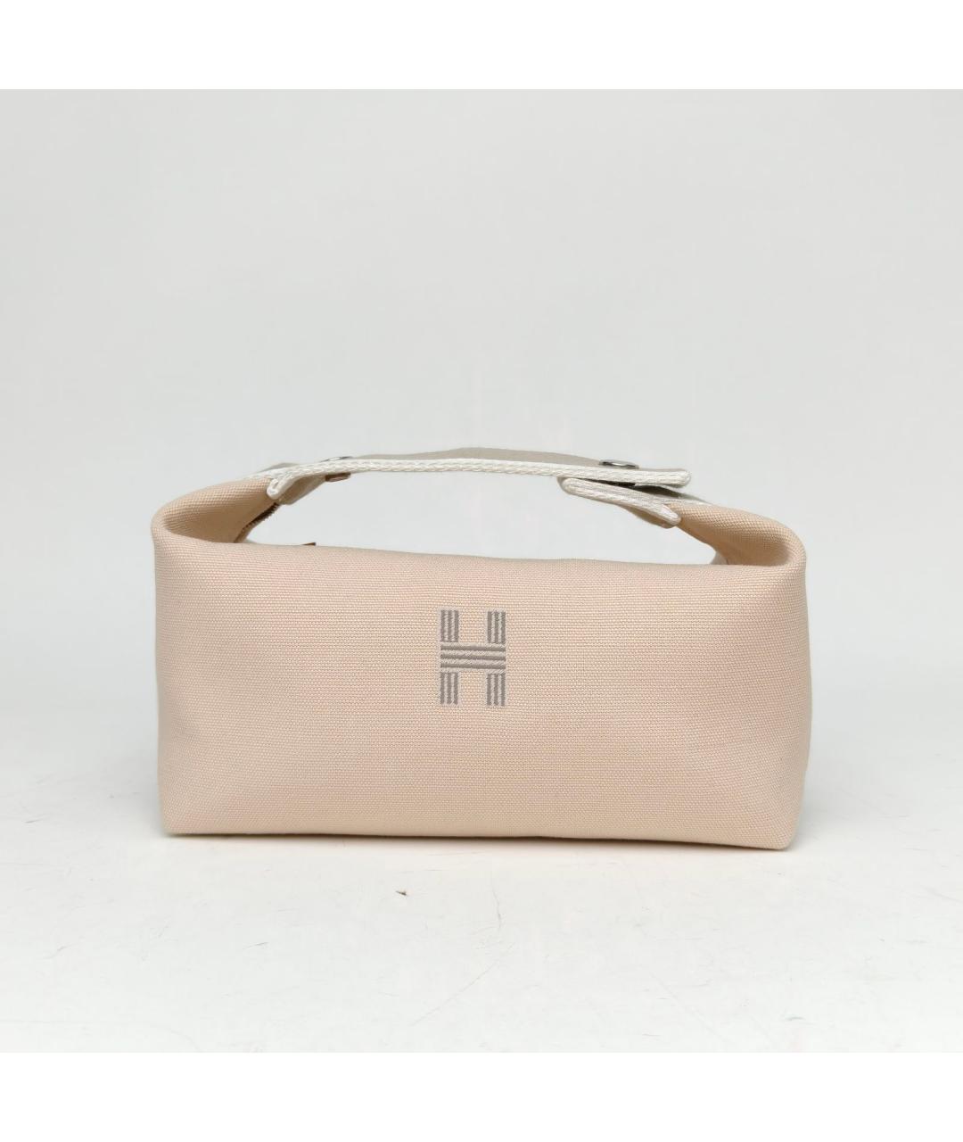 HERMES Бежевая косметичка, фото 2