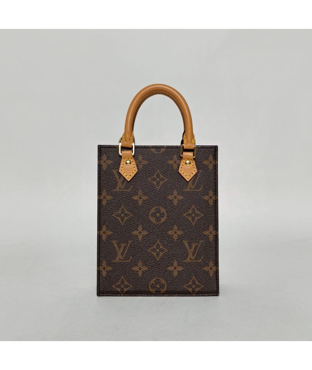 LOUIS VUITTON Коричневая сумка с короткими ручками, фото 2