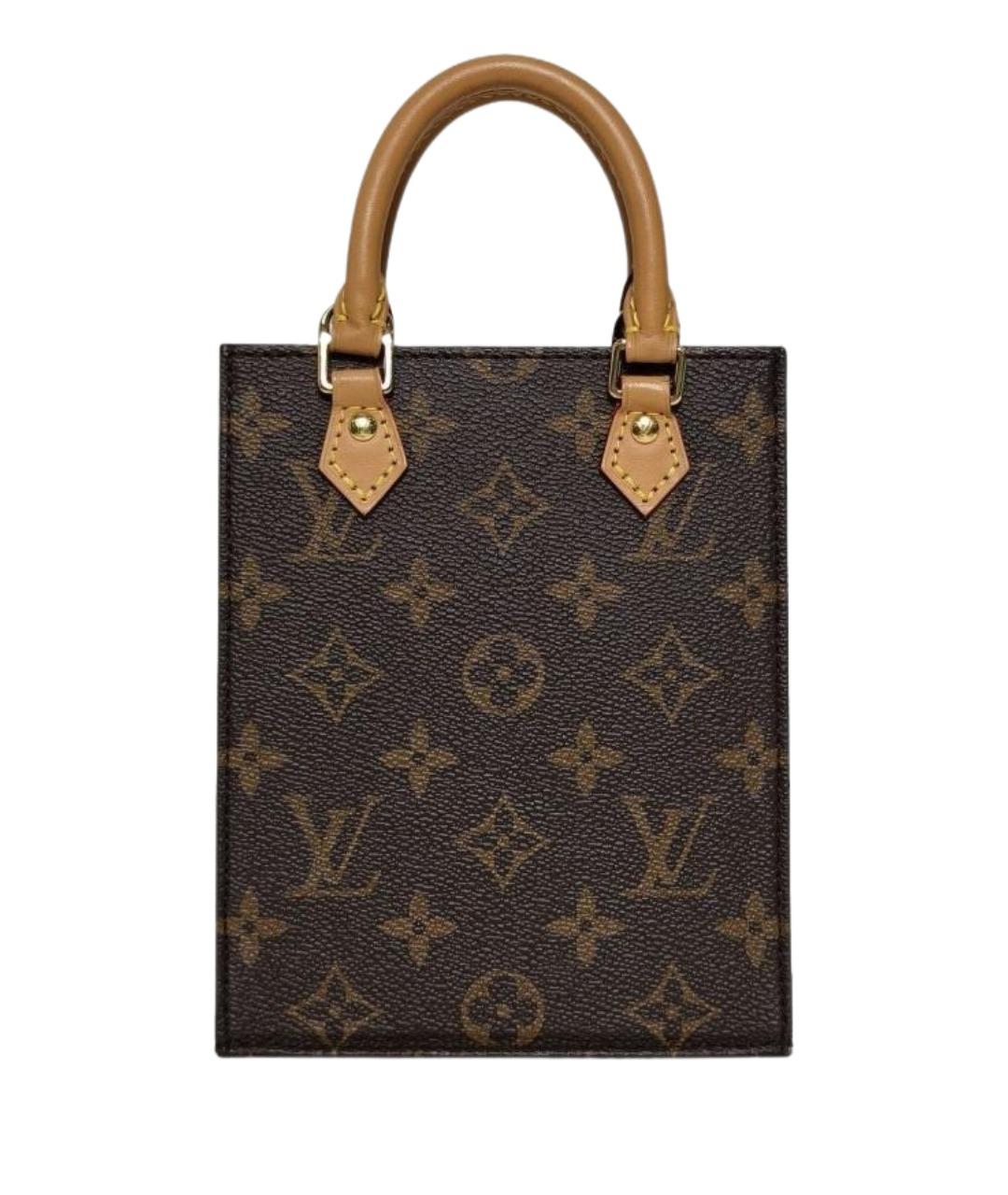 LOUIS VUITTON Коричневая сумка с короткими ручками, фото 1
