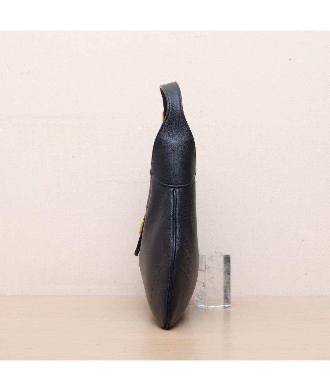 GUCCI Черная кожаная сумка через плечо, фото 4