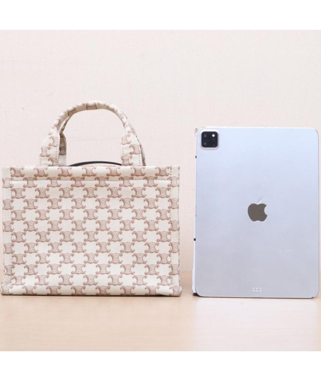 CELINE Белая сумка через плечо, фото 6