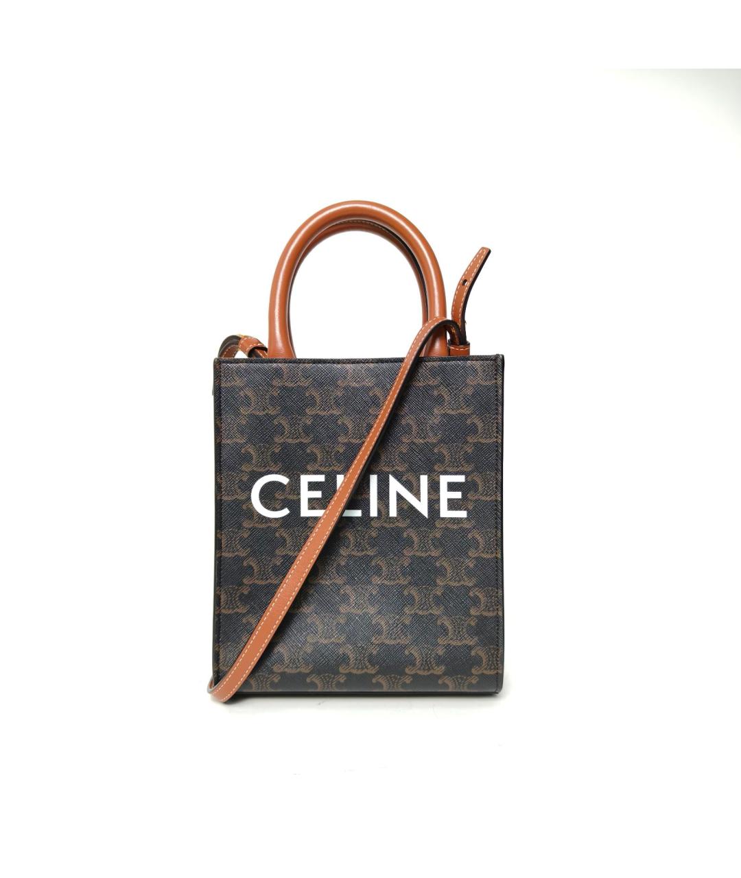 CELINE Коричневая сумка через плечо, фото 2