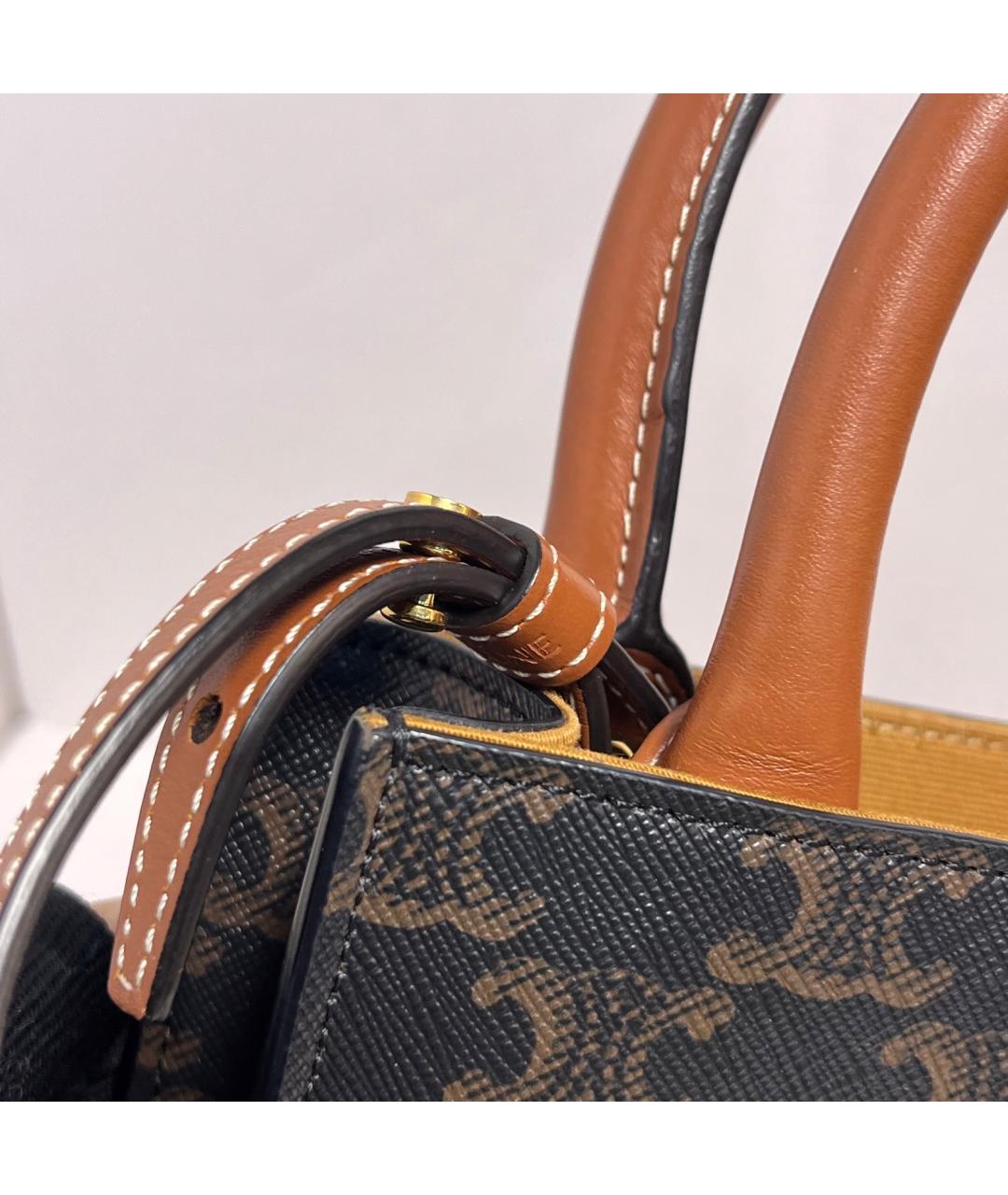 CELINE Коричневая сумка через плечо, фото 9