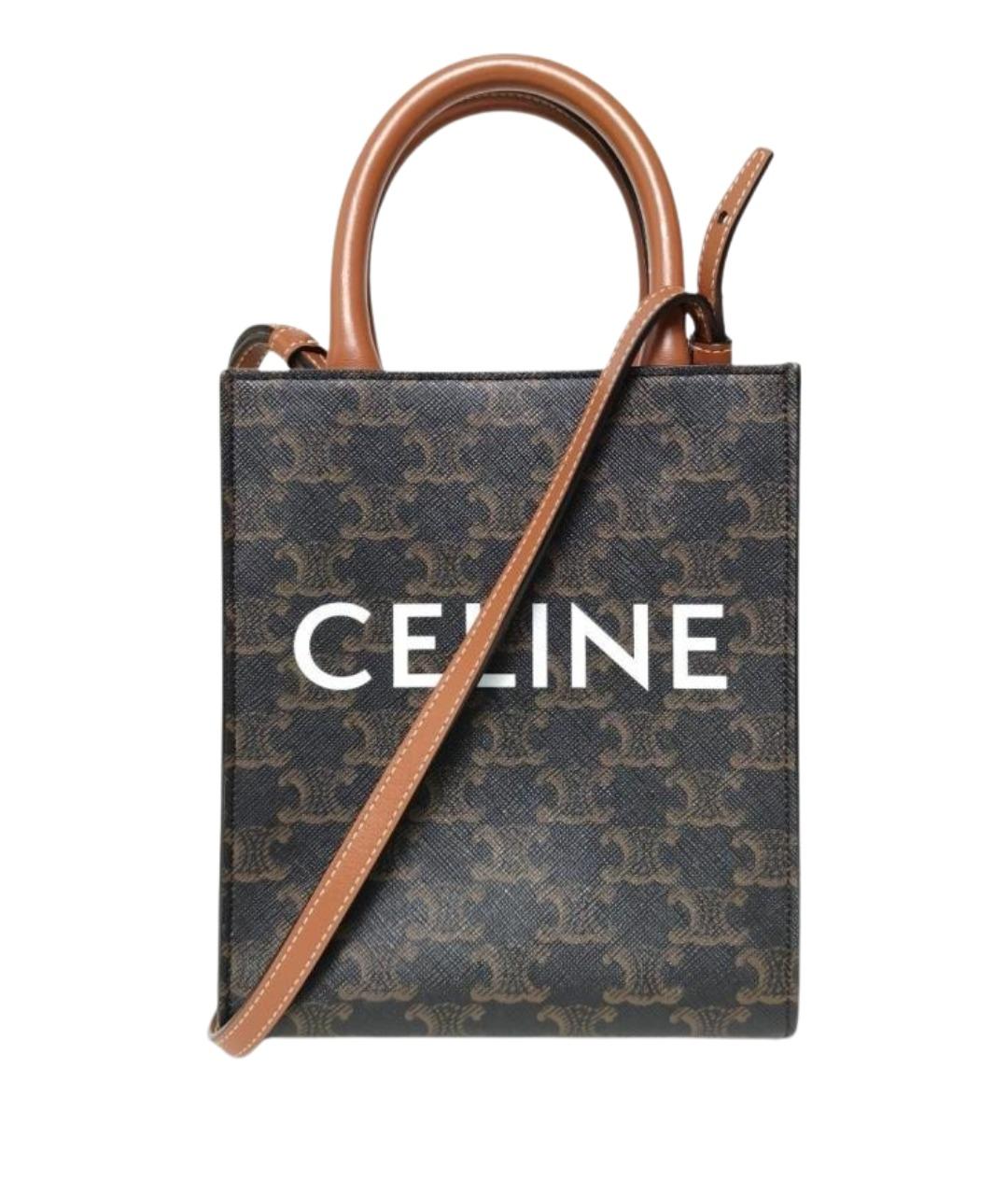 CELINE Коричневая сумка через плечо, фото 1