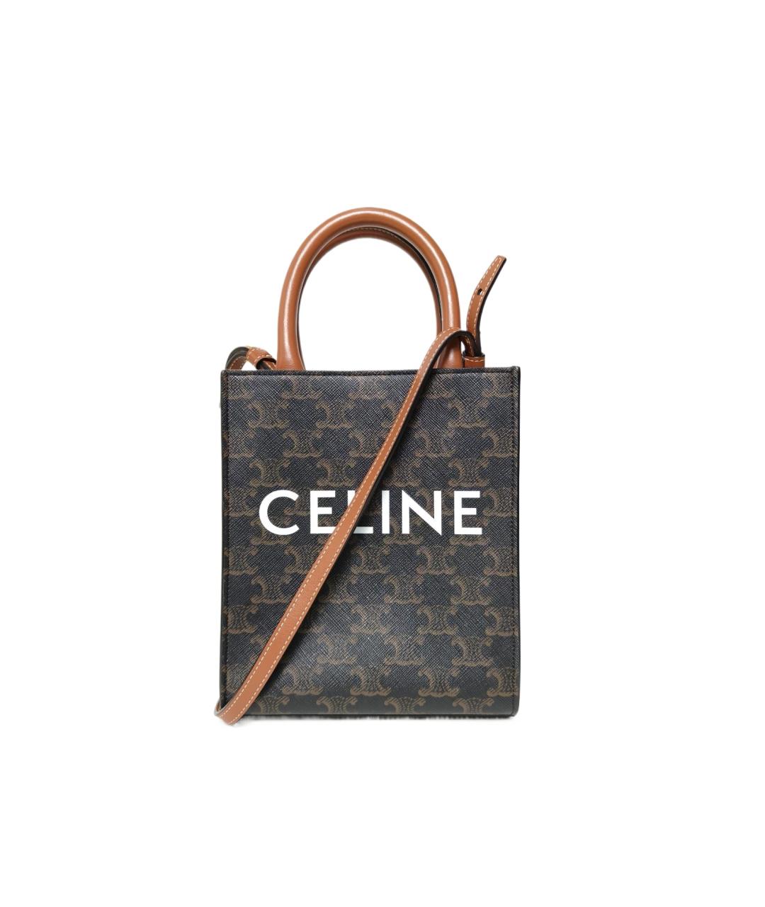 CELINE Коричневая сумка через плечо, фото 10