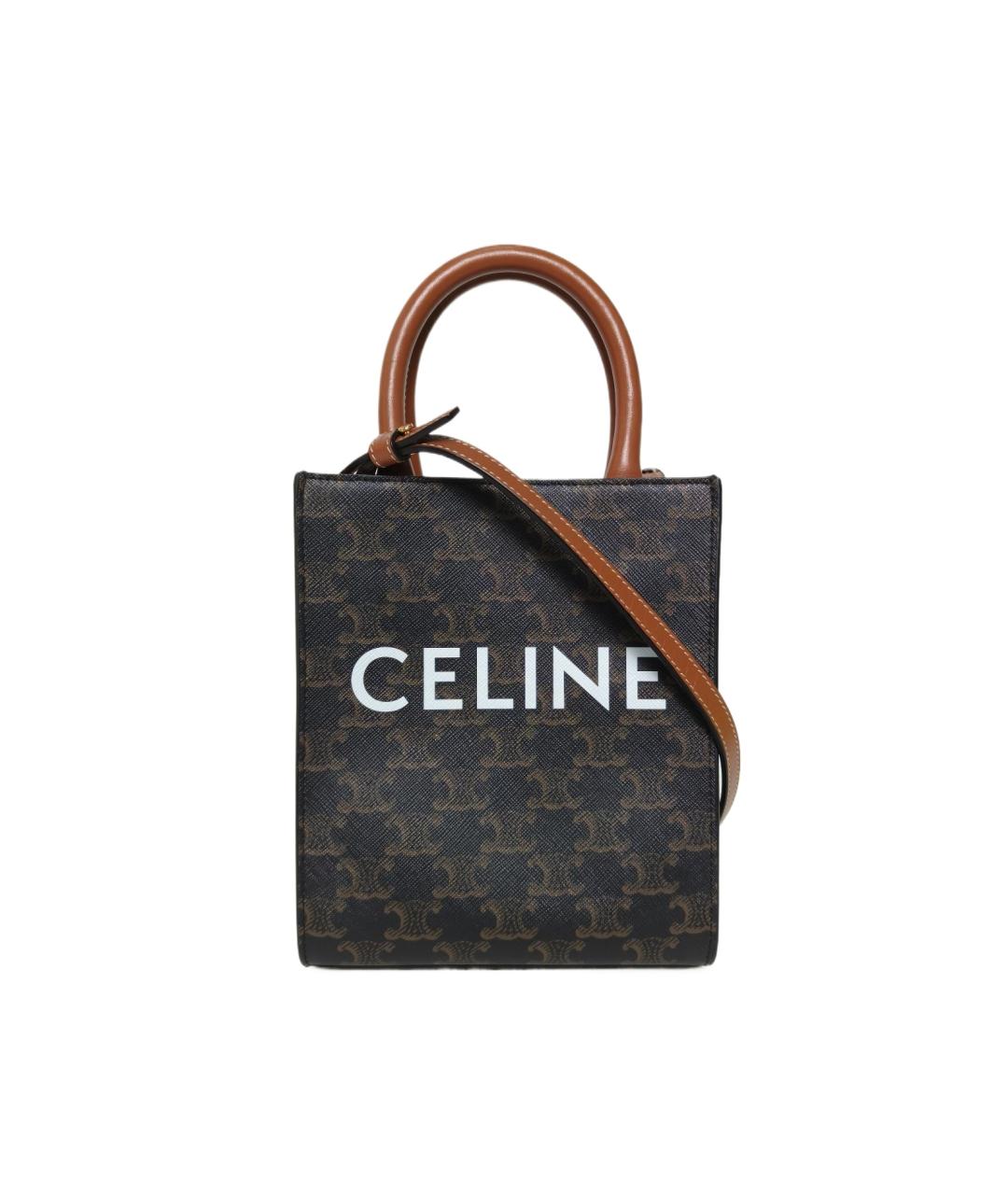 CELINE Коричневая сумка через плечо, фото 10