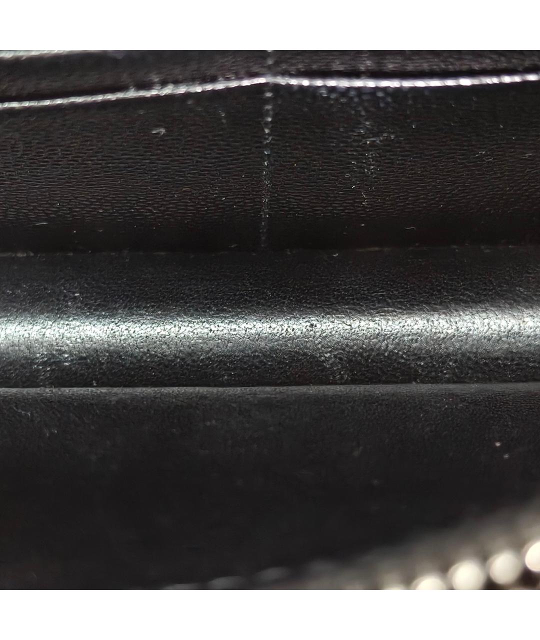 SAINT LAURENT Черная кожаная сумка через плечо, фото 8