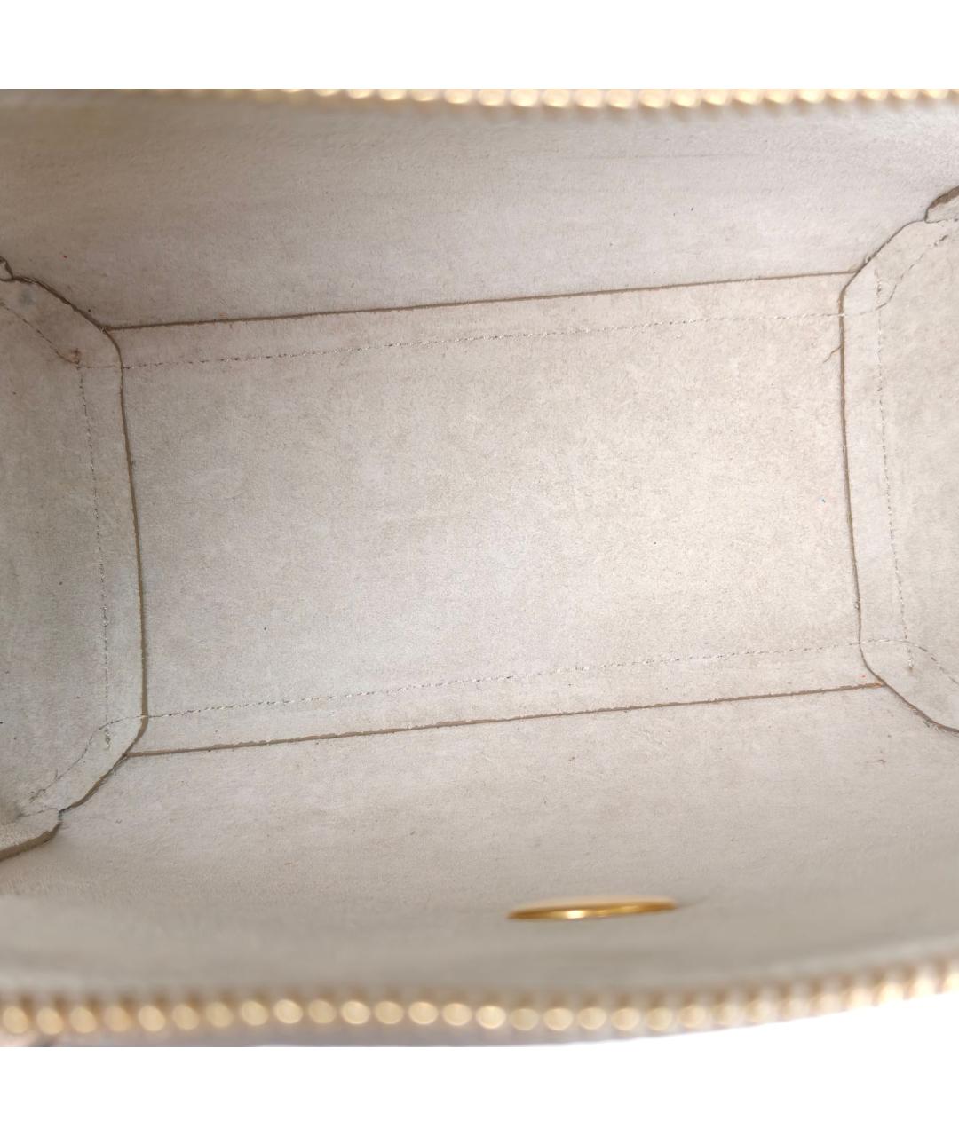 CELINE Бежевая кожаная сумка через плечо, фото 7