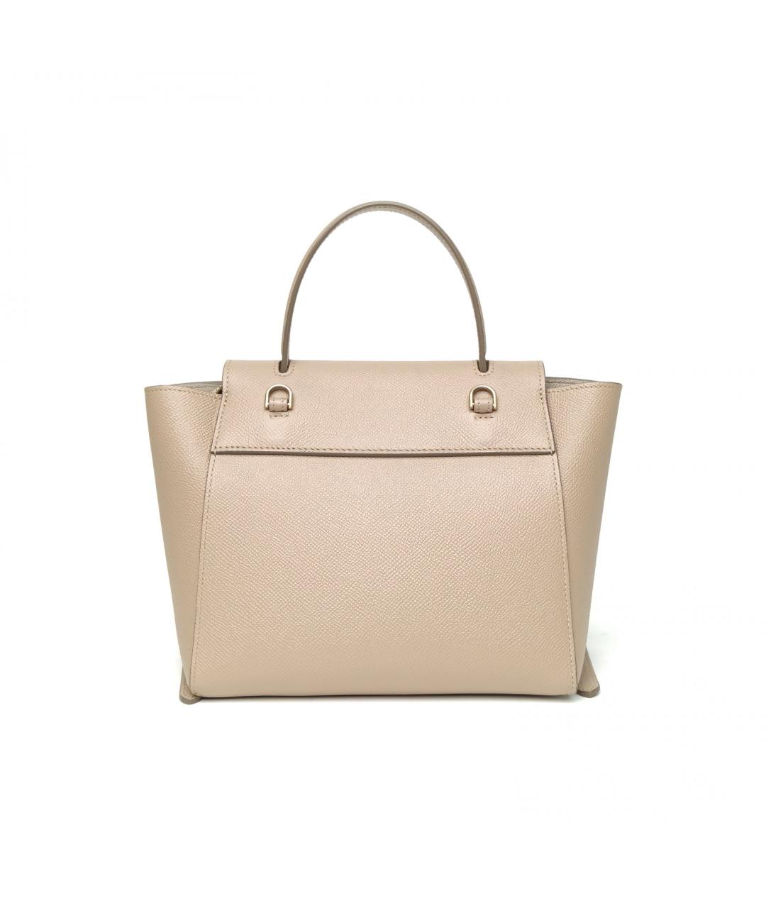 CELINE Бежевая кожаная сумка через плечо, фото 4