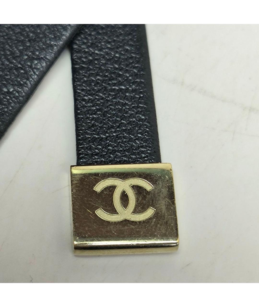 CHANEL Черный металлический чокер, фото 9