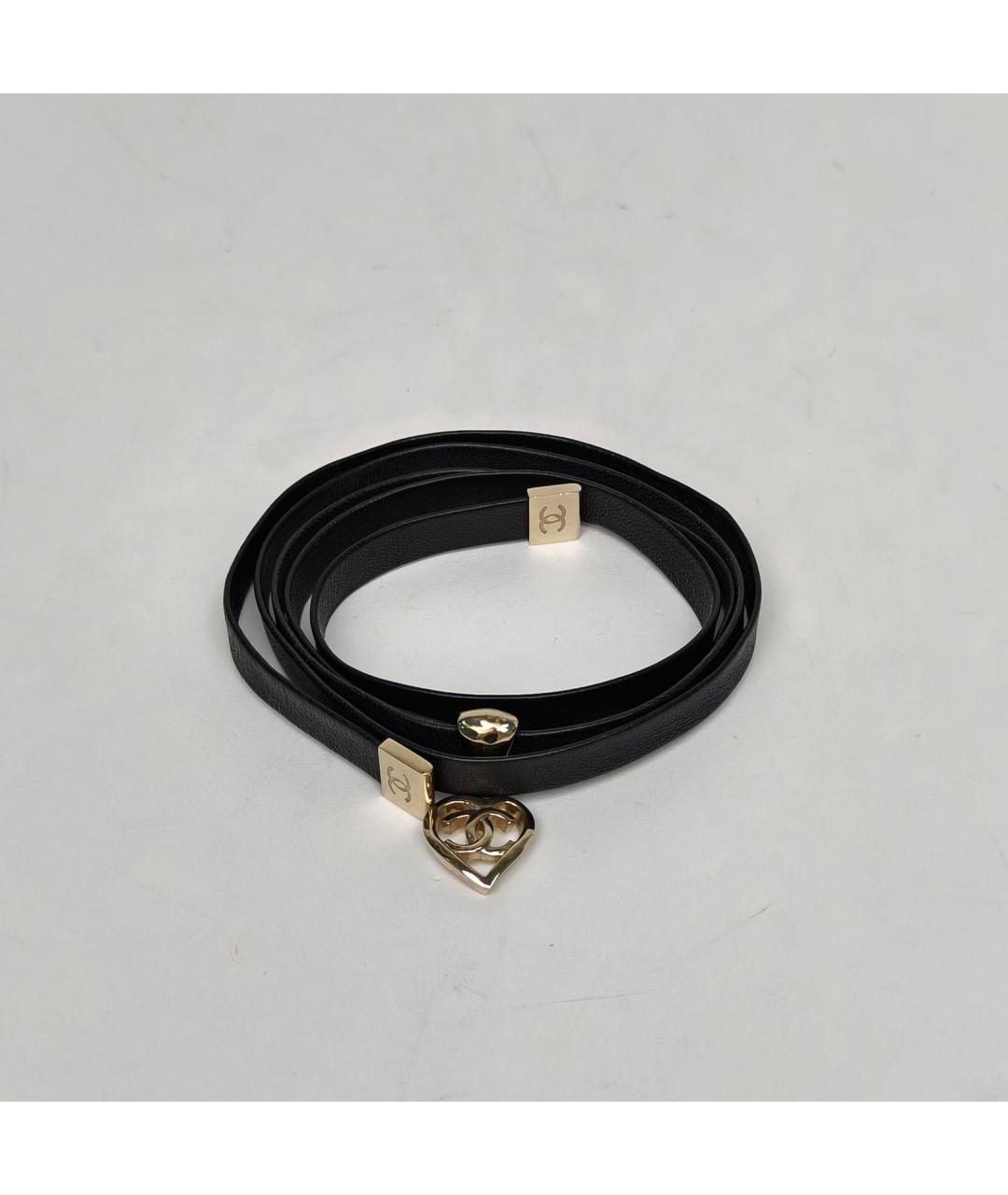 CHANEL Черный металлический чокер, фото 3