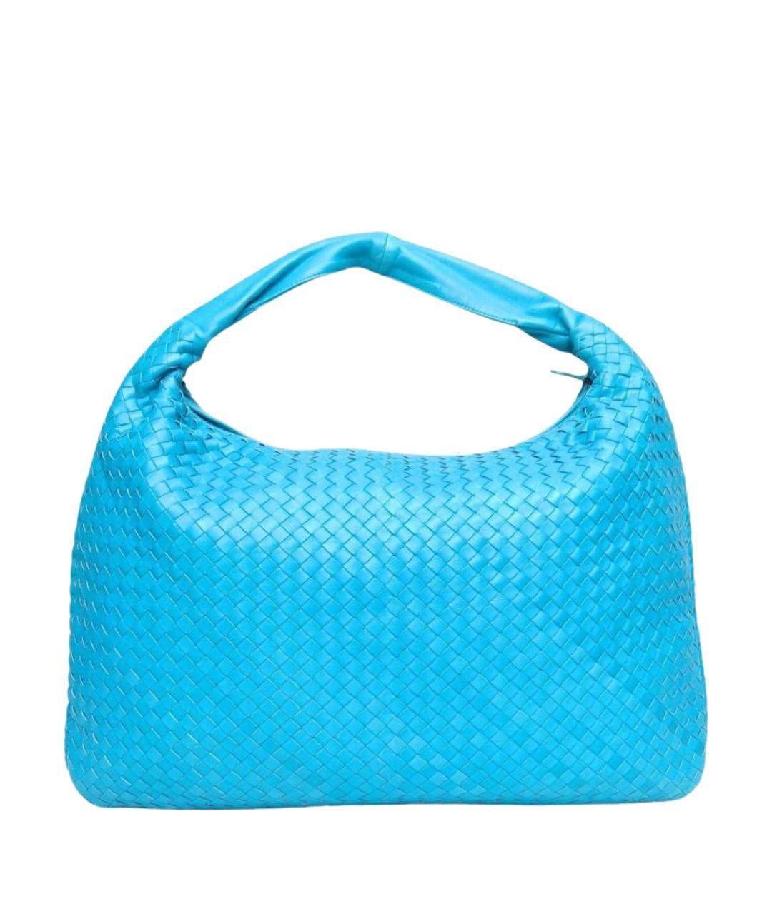 BOTTEGA VENETA Голубая кожаная сумка через плечо, фото 1