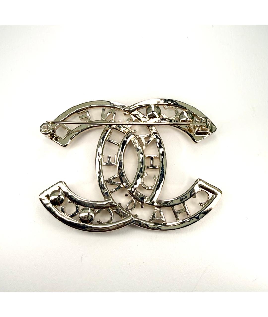 CHANEL Золотая металлическая булавка / брошь, фото 3