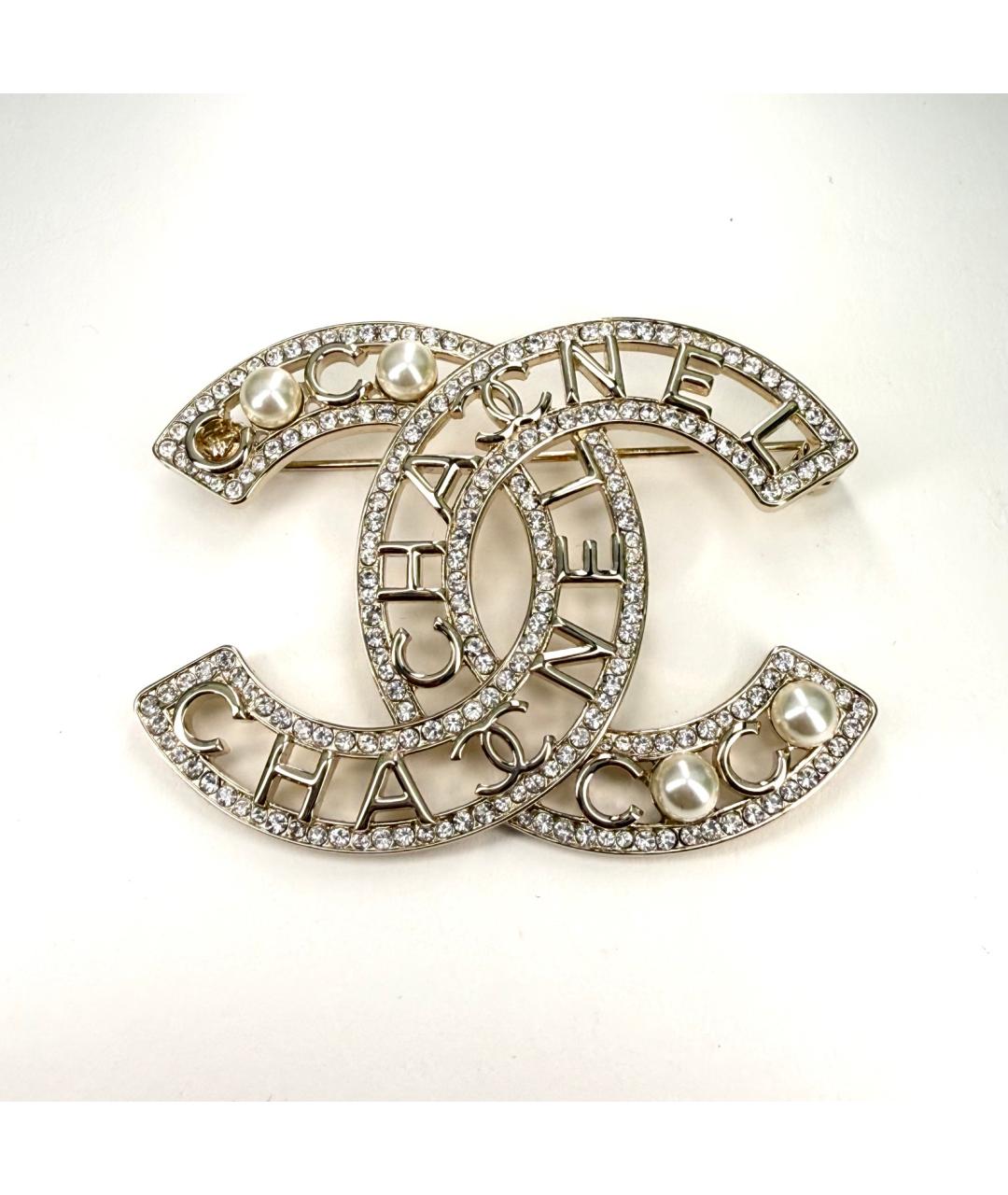 CHANEL Золотая металлическая булавка / брошь, фото 2