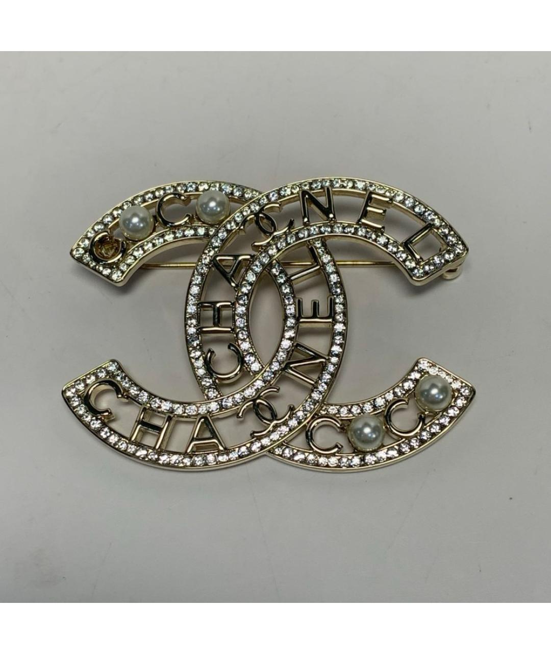 CHANEL Золотая металлическая булавка / брошь, фото 5
