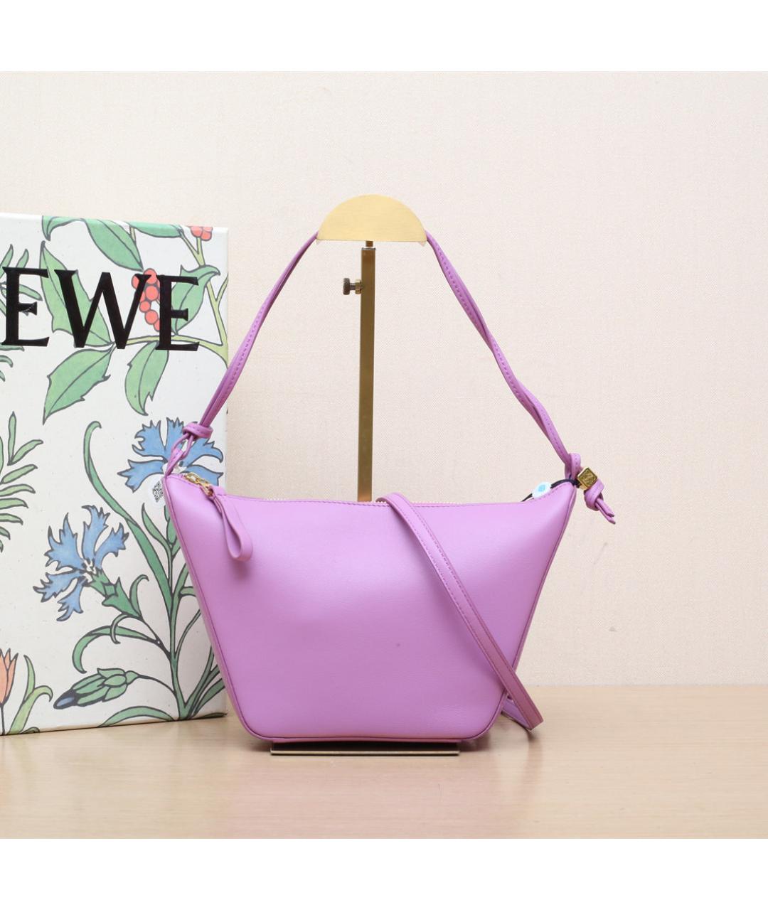 LOEWE Фиолетовая кожаная сумка через плечо, фото 2