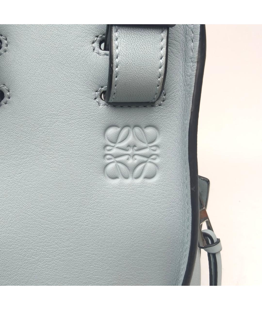 LOEWE Голубая кожаная сумка через плечо, фото 7