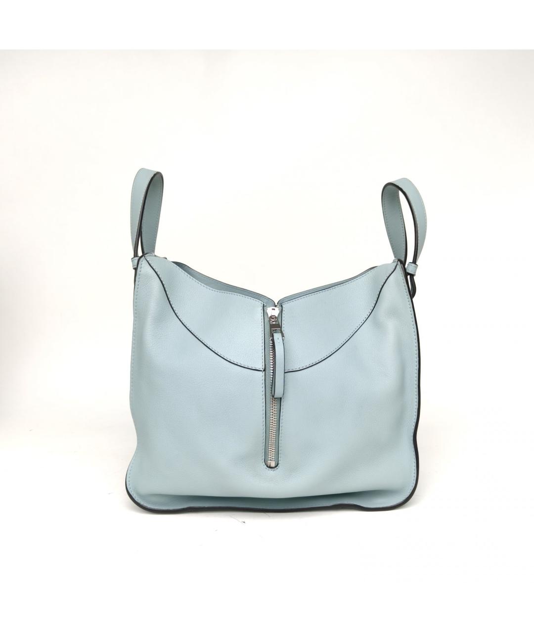 LOEWE Голубая кожаная сумка через плечо, фото 4