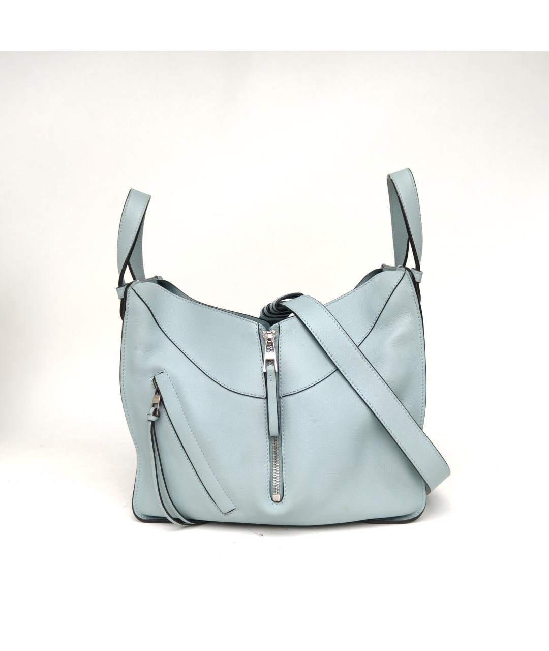 LOEWE Голубая кожаная сумка через плечо, фото 2