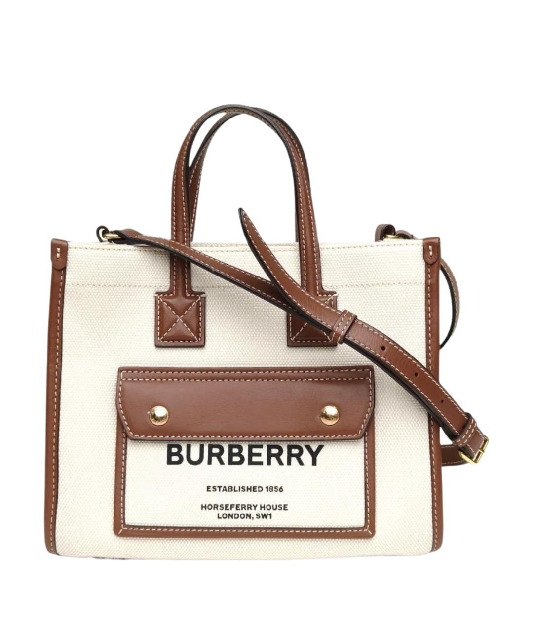 BURBERRY Белая сумка через плечо, фото 1