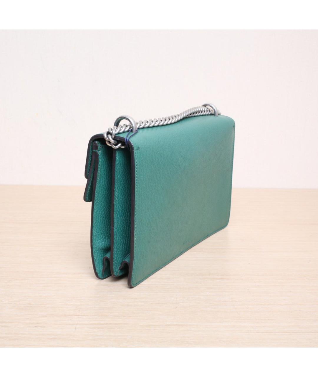 GUCCI Зеленая кожаная сумка через плечо, фото 5