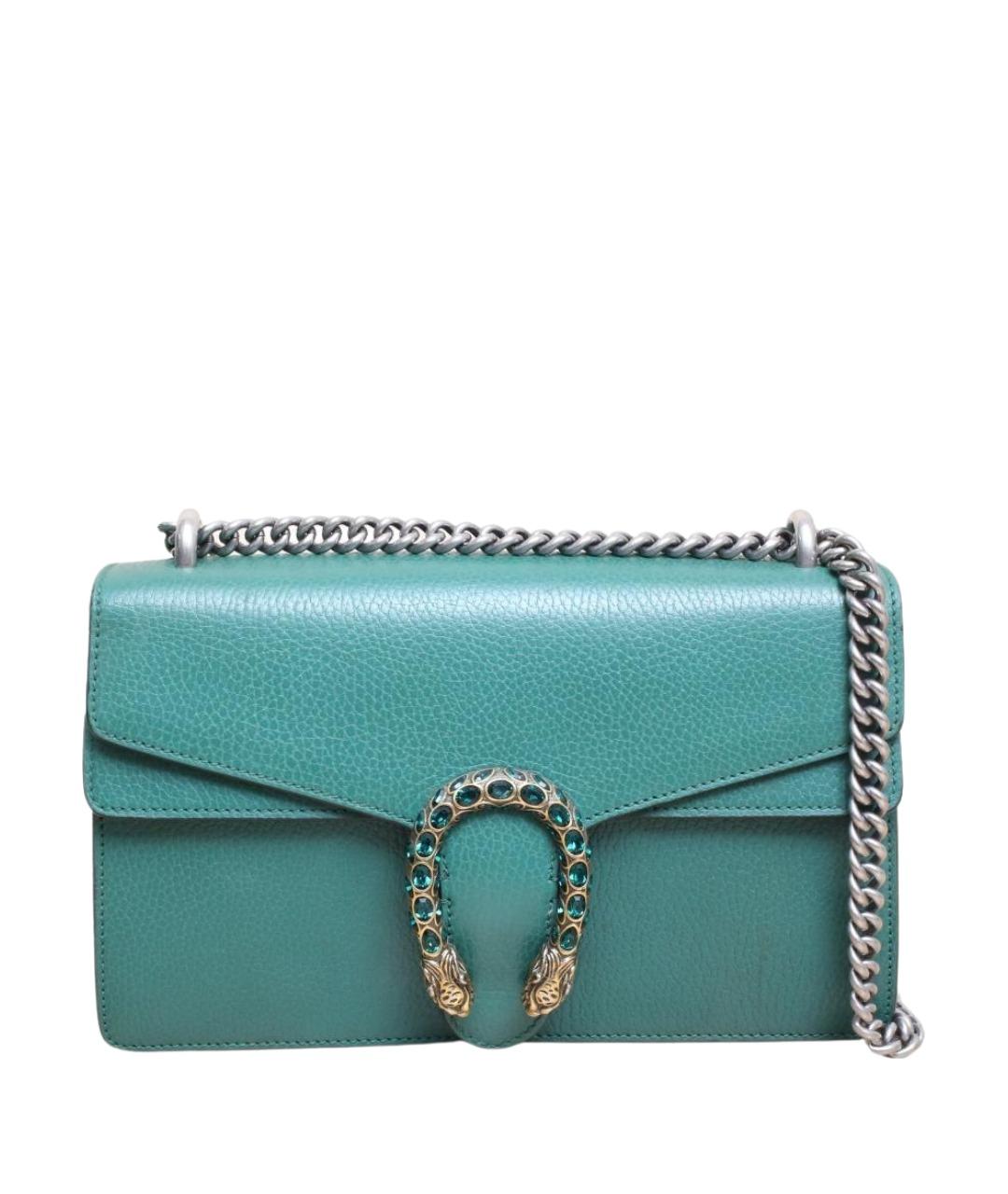 GUCCI Зеленая кожаная сумка через плечо, фото 1
