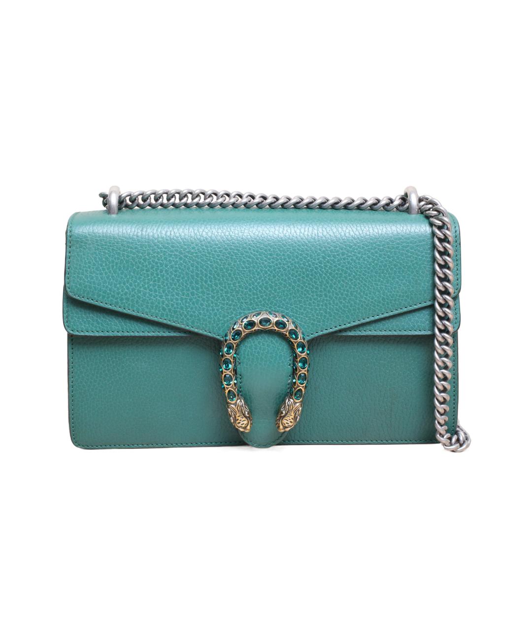 GUCCI Зеленая кожаная сумка через плечо, фото 9