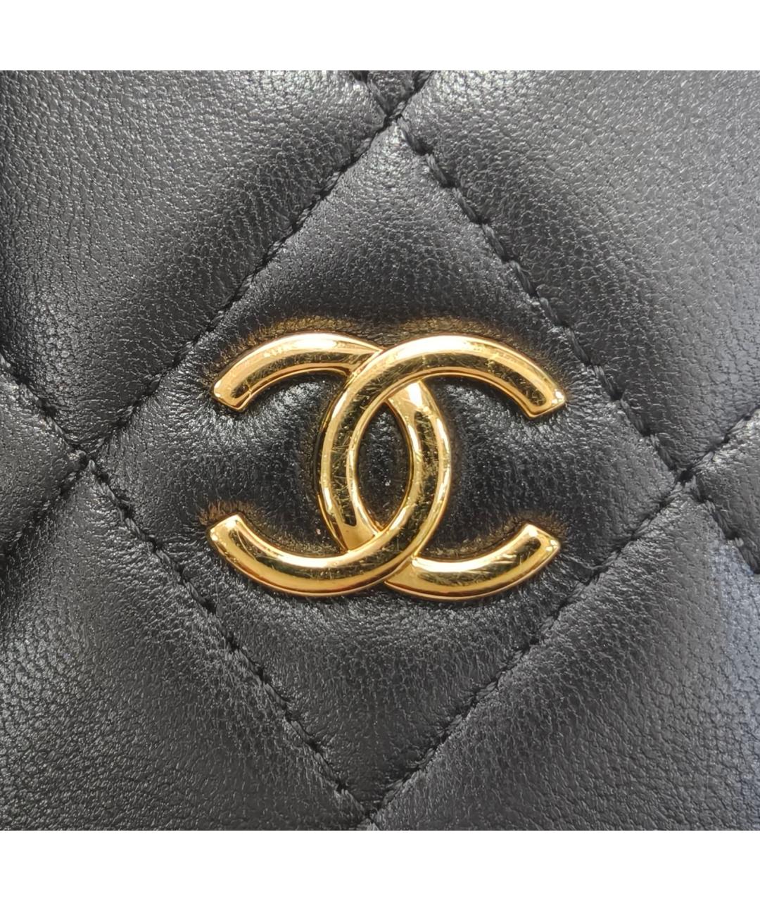 CHANEL Черный кожаный кардхолдер, фото 7