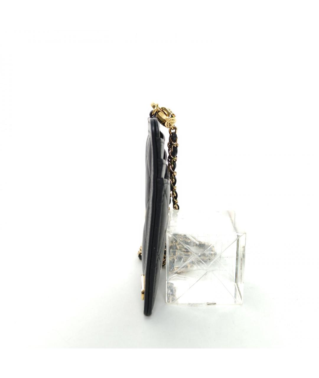 CHANEL Черный кожаный кардхолдер, фото 5