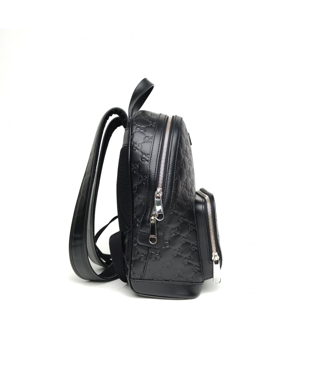 GUCCI Черный кожаный рюкзак, фото 5