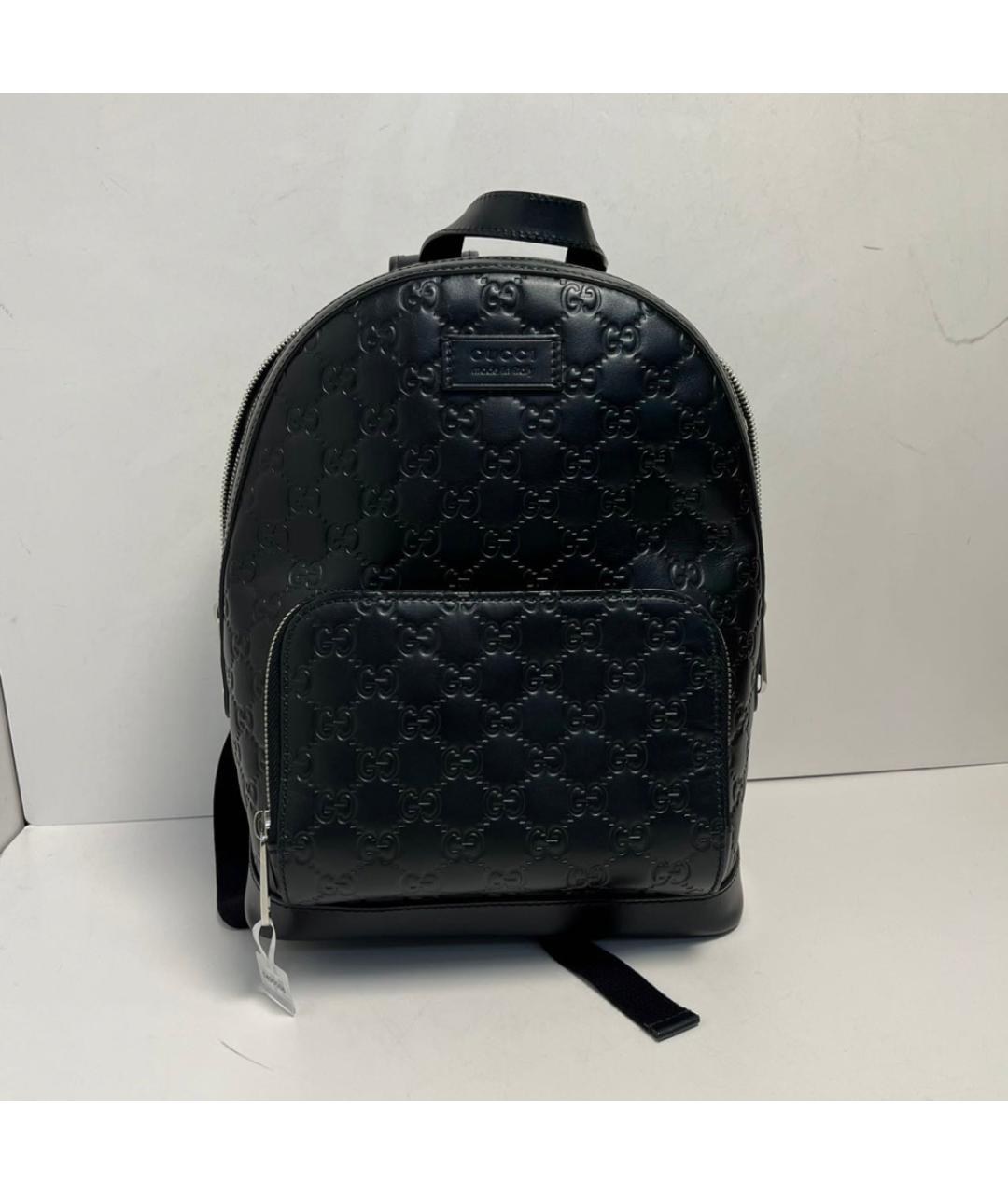 GUCCI Черный кожаный рюкзак, фото 8