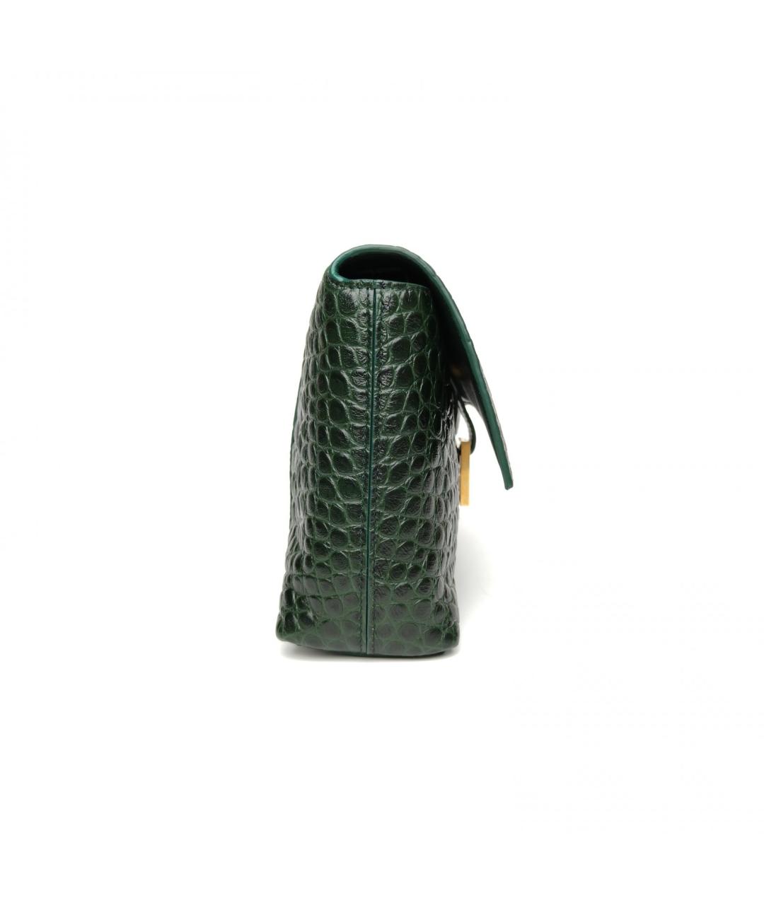 BALENCIAGA Зеленая кожаная сумка через плечо, фото 5