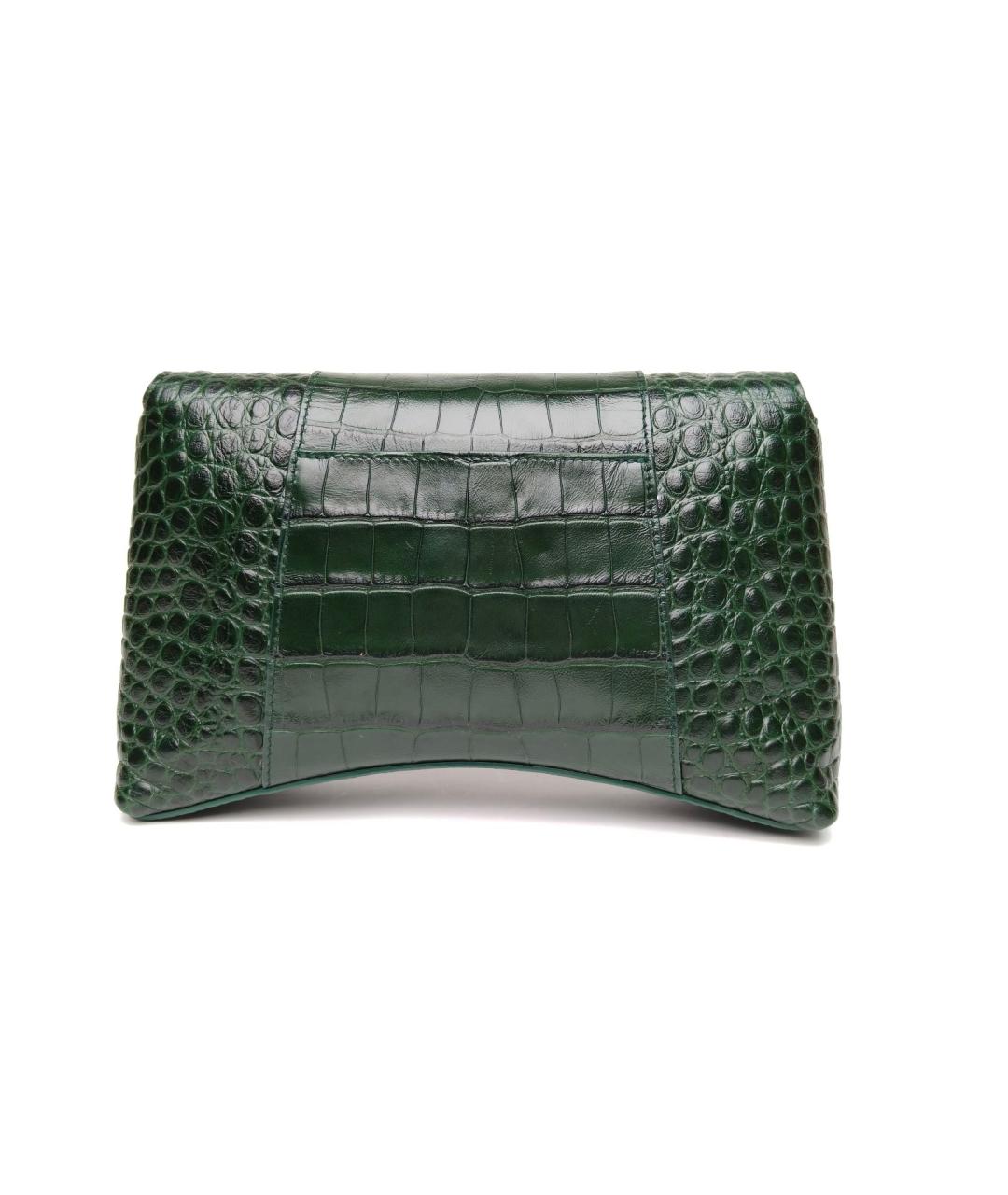 BALENCIAGA Зеленая кожаная сумка через плечо, фото 4