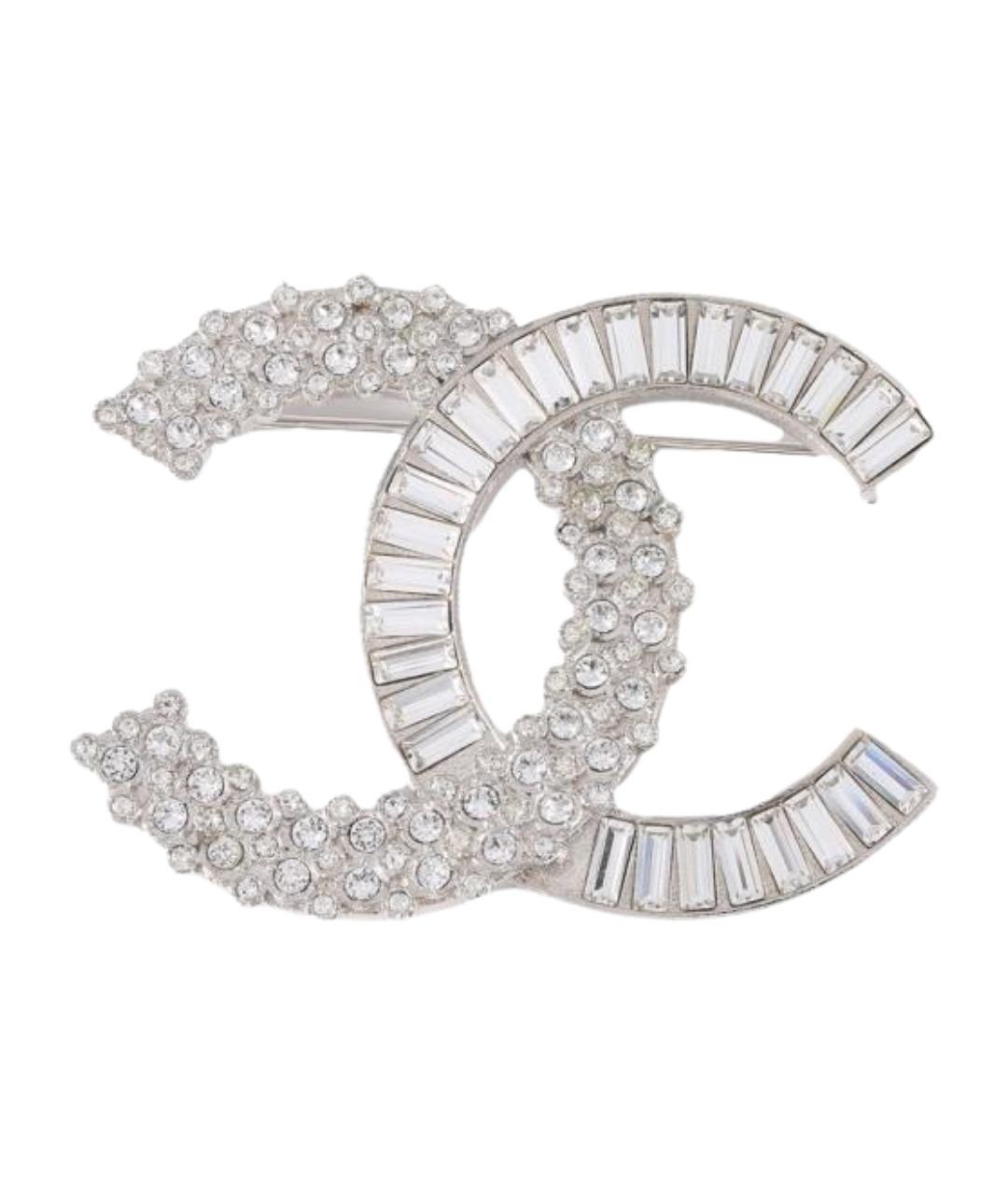 CHANEL Серебряная металлическая булавка / брошь, фото 1