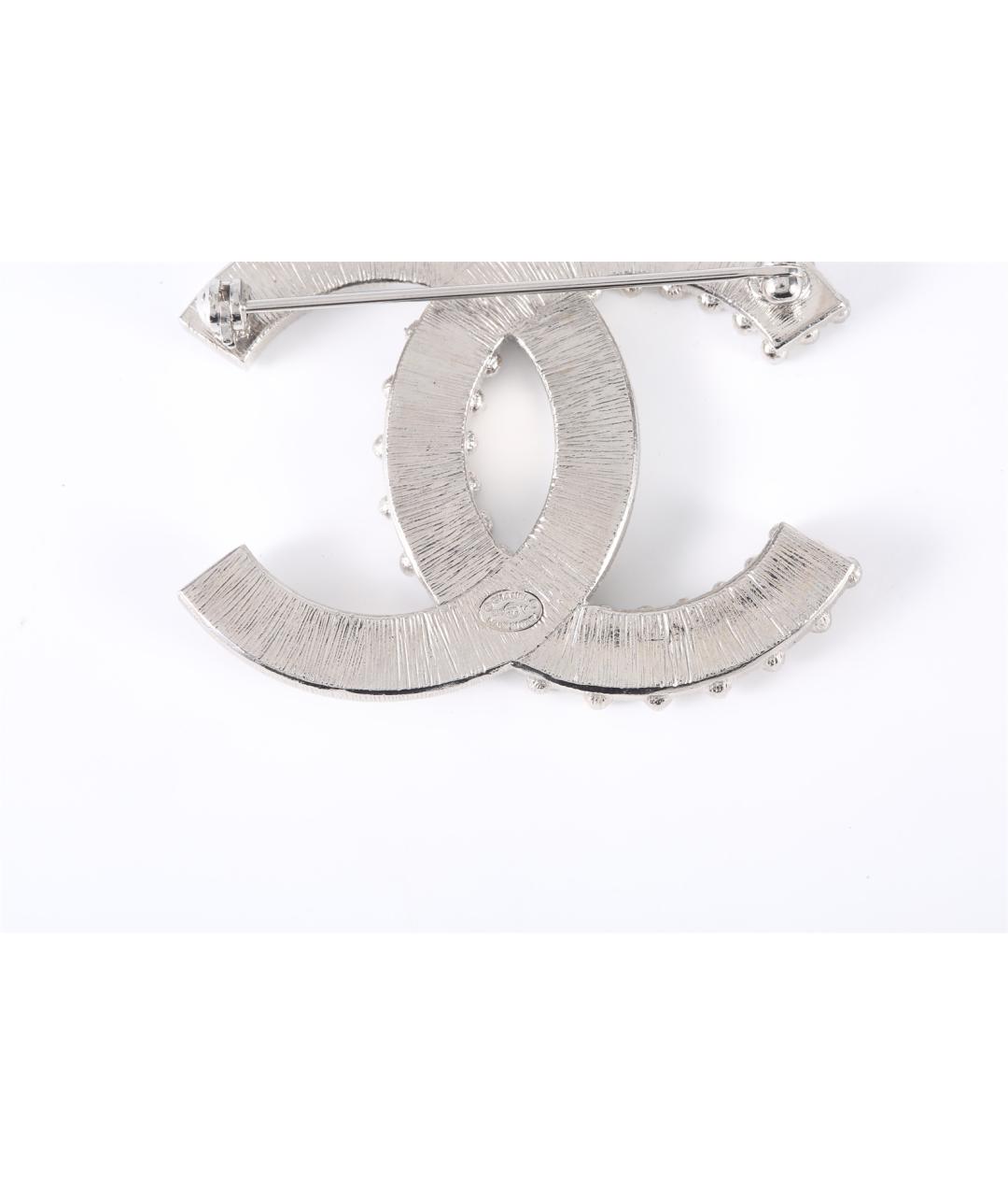 CHANEL Серебряная металлическая булавка / брошь, фото 5