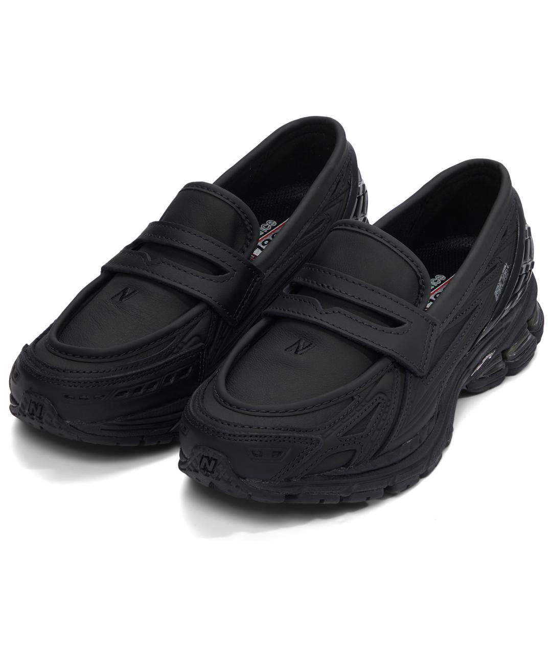 NEW BALANCE Черные кожаные лоферы, фото 4