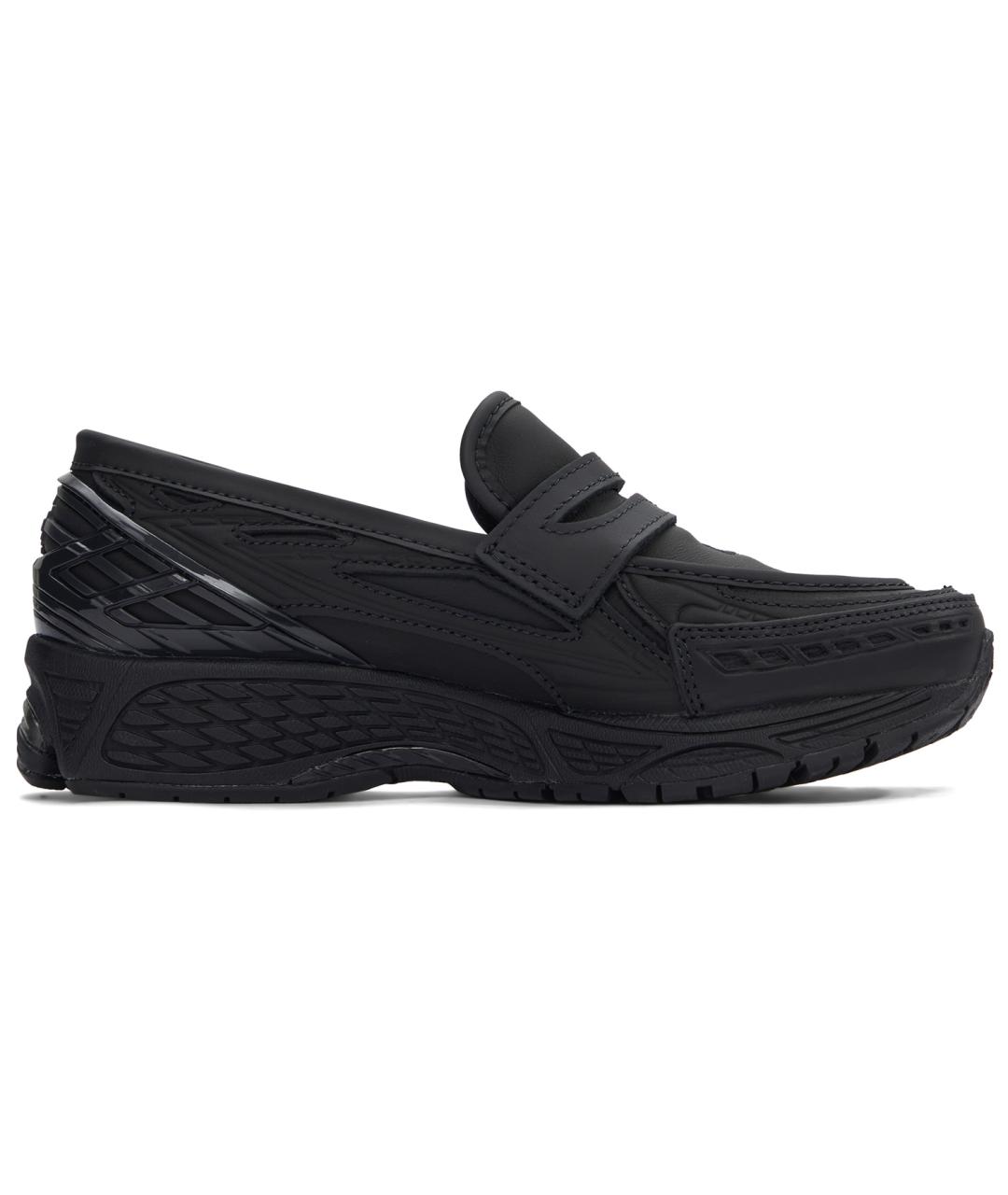 NEW BALANCE Черные кожаные лоферы, фото 1