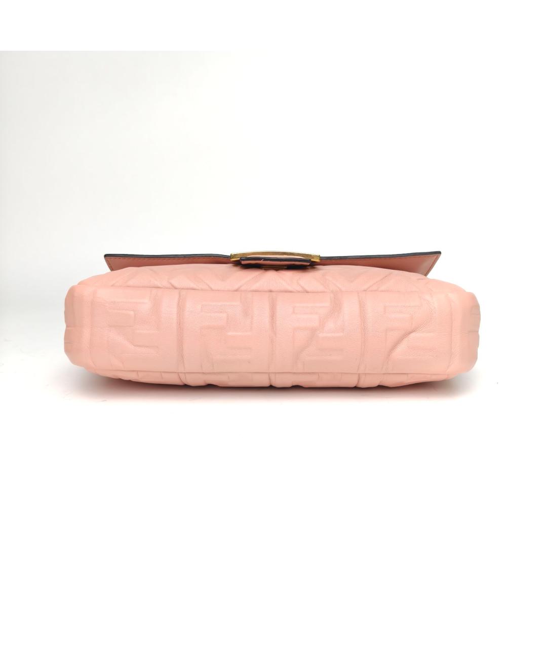 FENDI Розовая кожаная сумка через плечо, фото 6