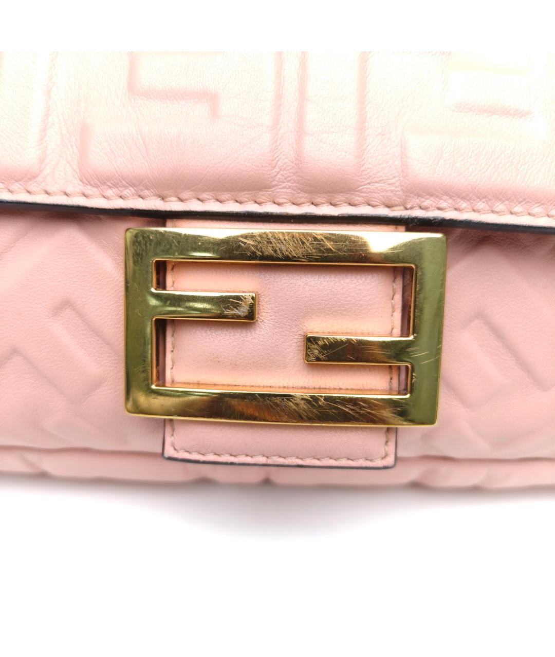 FENDI Розовая кожаная сумка через плечо, фото 7