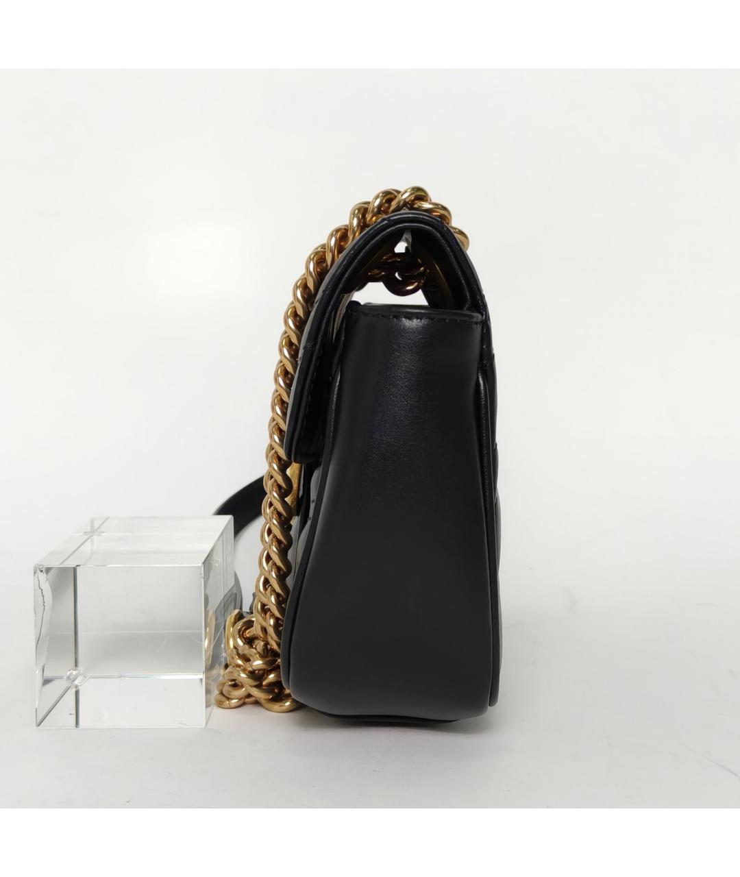 GUCCI Черная кожаная сумка через плечо, фото 5