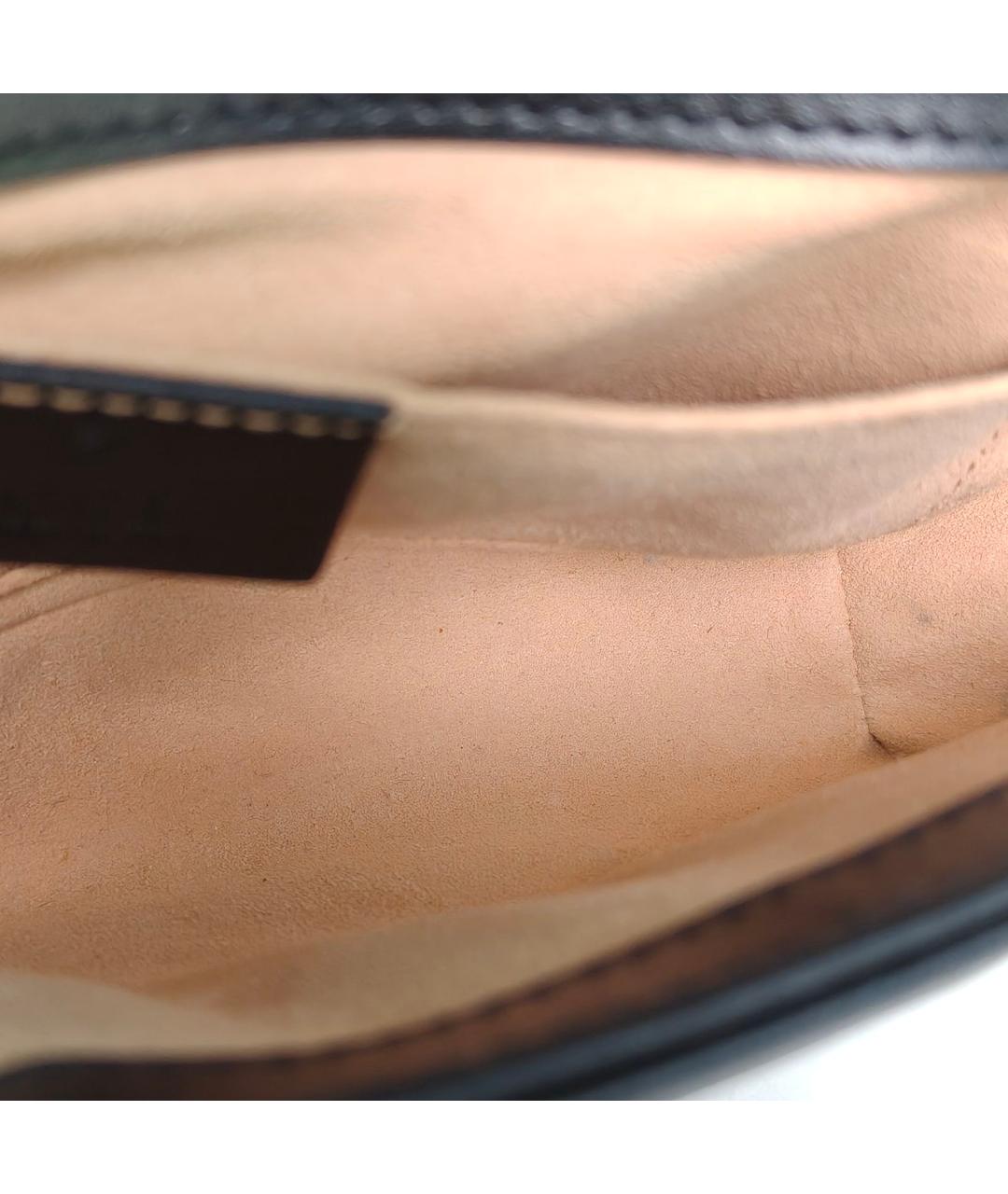 GUCCI Черная кожаная сумка через плечо, фото 8