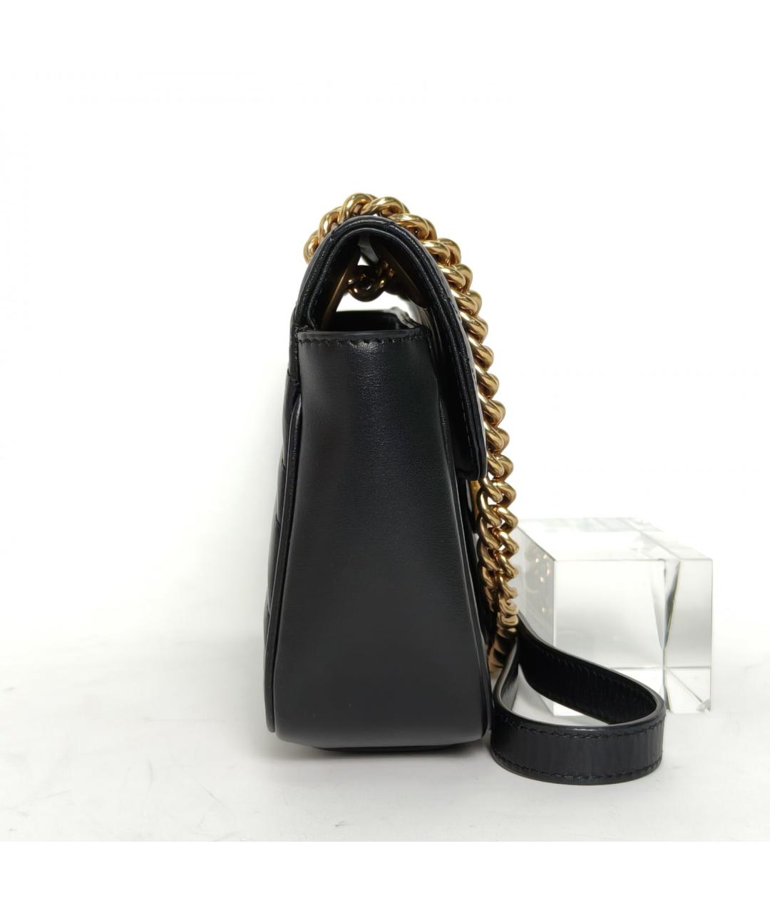 GUCCI Черная кожаная сумка через плечо, фото 3