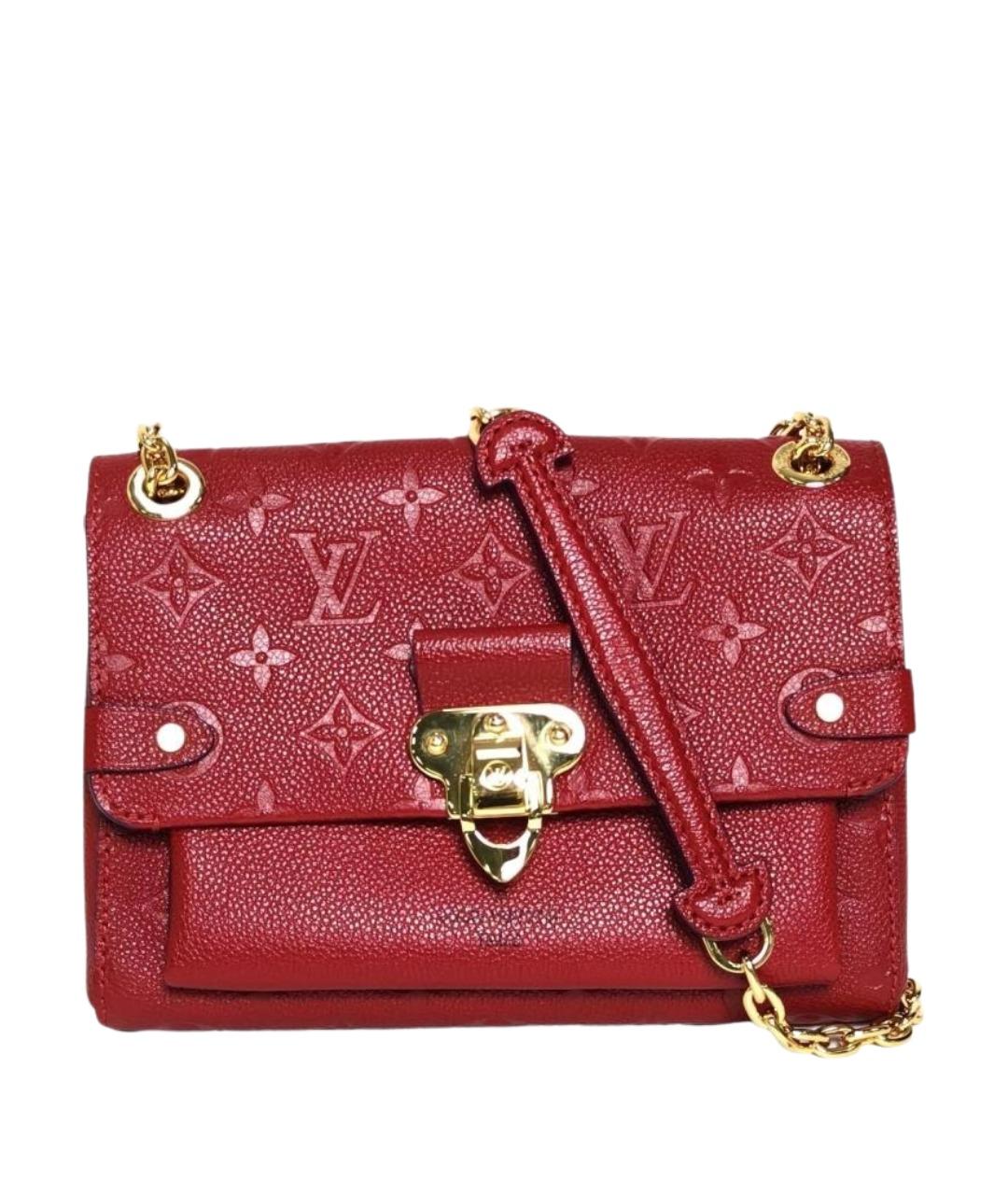 LOUIS VUITTON Красная кожаная сумка через плечо, фото 1