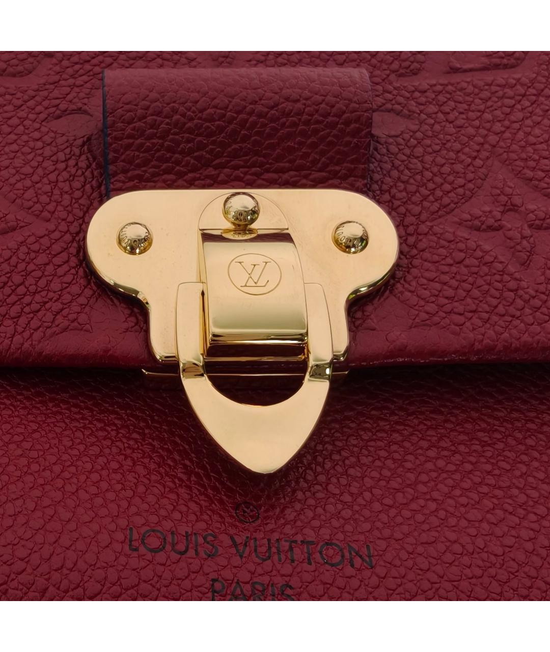 LOUIS VUITTON Красная кожаная сумка через плечо, фото 7