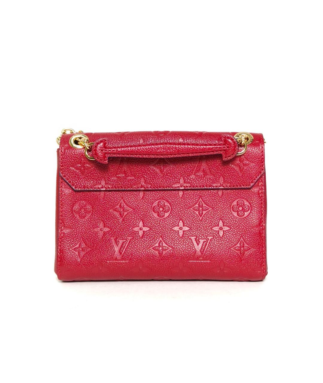 LOUIS VUITTON Красная кожаная сумка через плечо, фото 4