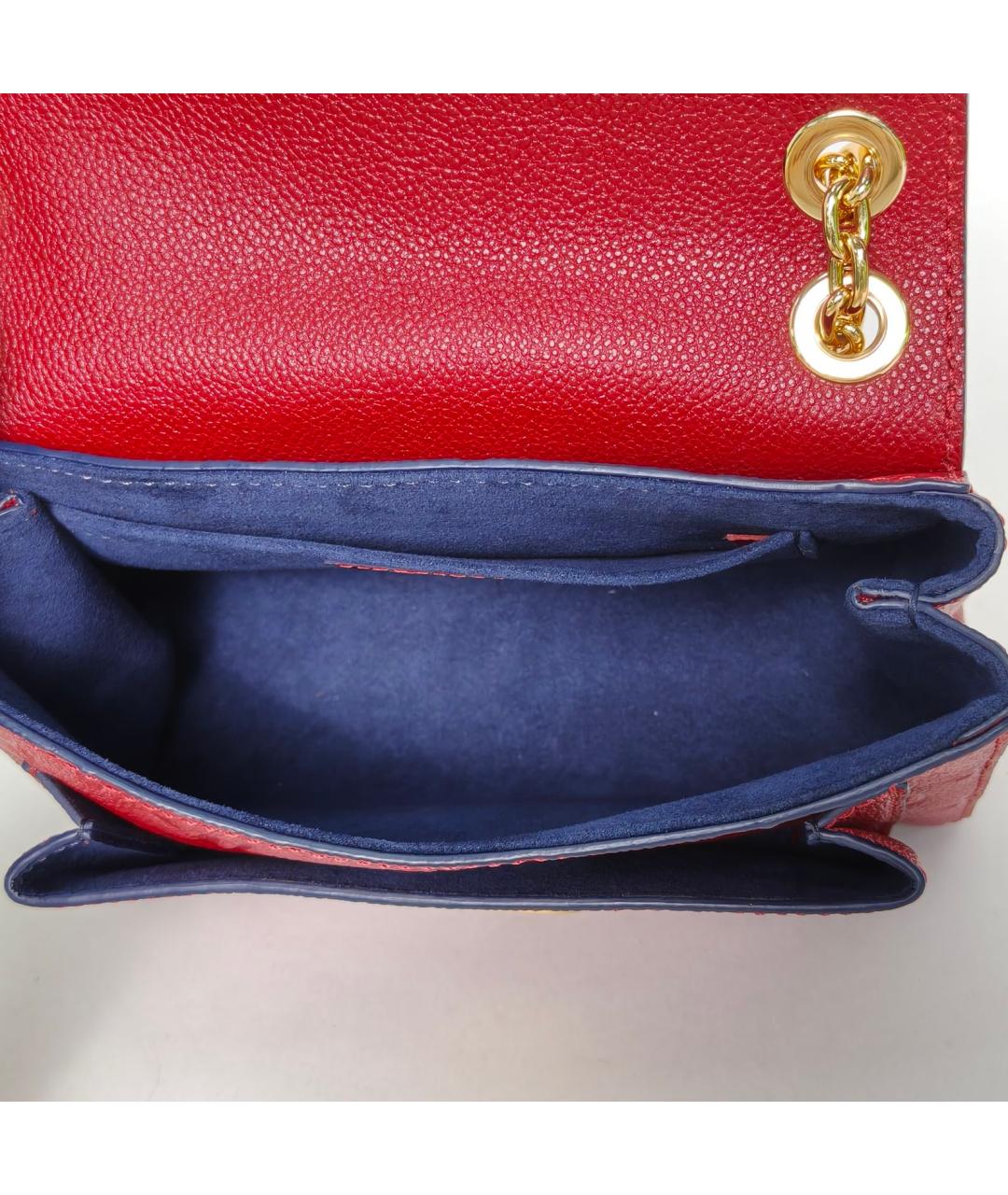 LOUIS VUITTON Красная кожаная сумка через плечо, фото 8