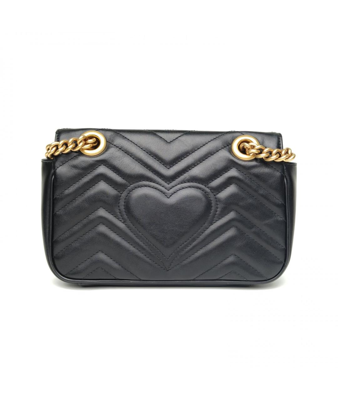 GUCCI Черная кожаная сумка через плечо, фото 4