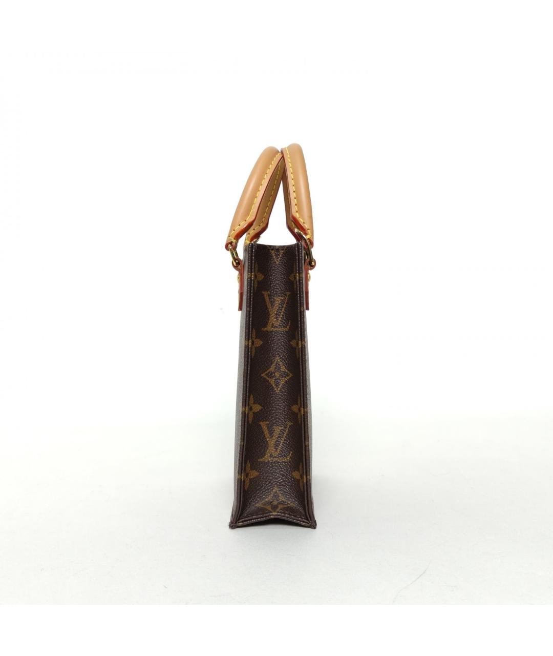 LOUIS VUITTON Коричневая кожаная сумка через плечо, фото 5