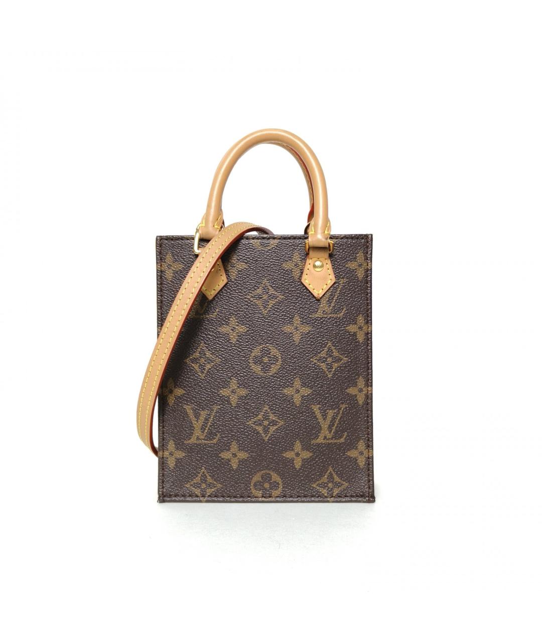 LOUIS VUITTON Коричневая кожаная сумка через плечо, фото 2